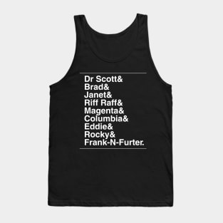 Rocky Horror Show Characters Tank Top